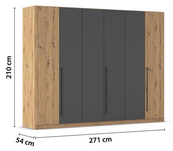 Skříň s otočnými dveřmi SAFARI, šířka 271 cm