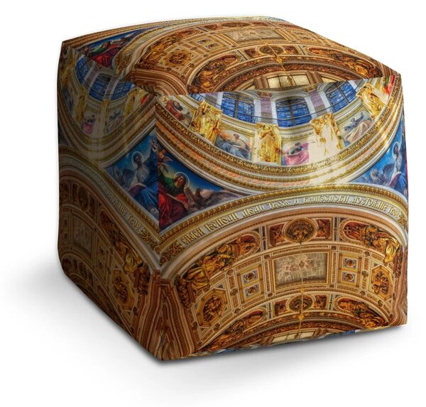 Sablio Taburet Cube Chrám 2 - 40x40x40 cm