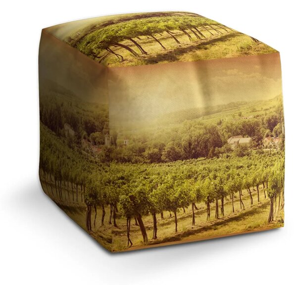 Sablio Taburet Cube Vinice - 40x40x40 cm