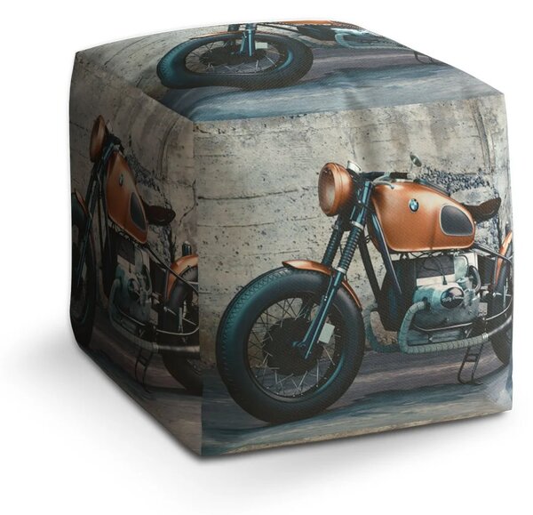 Sablio Taburet Cube Motorka - 40x40x40 cm