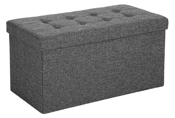 Taburet s úložným prostorem OTO, 76x38x38cm, antracitová SongmicsHome