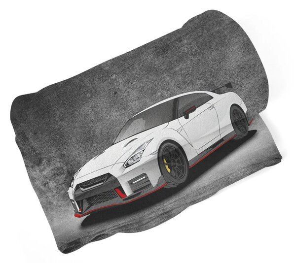 Sablio Deka Nissan GTR 35 Šedý - 150x120 cm
