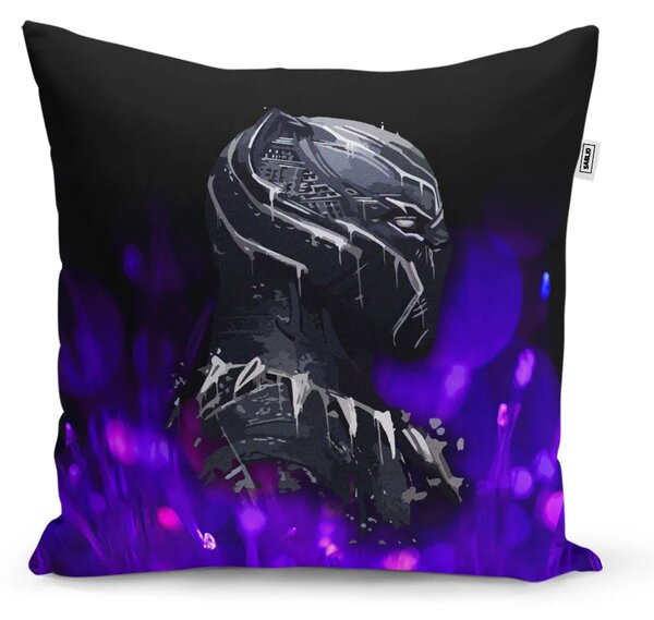 Sablio Polštář BLACK PANTHER Fialová luminescence - 40x40 cm