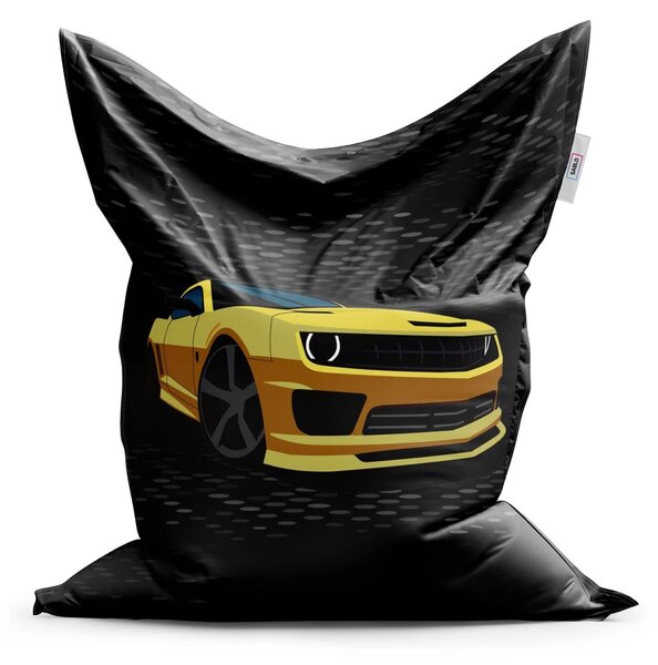 Sablio Sedací vak Chevrolet Camaro Puntíky - 150x100 cm