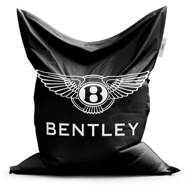 Sablio Sedací vak Logo Bentley Černý - 150x100 cm
