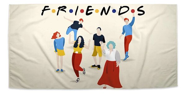 Sablio Ručník Seriál přátelé FRIENDS Postavy - 30x50 cm
