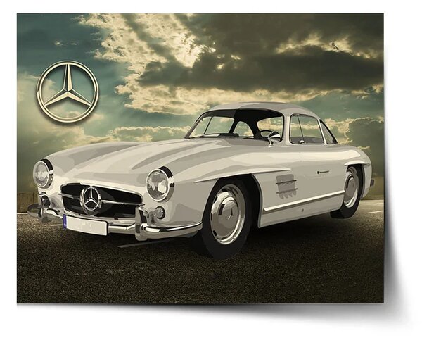 Sablio Plakát Mercedes-Benz 300 SL Na silnici - 60x40 cm