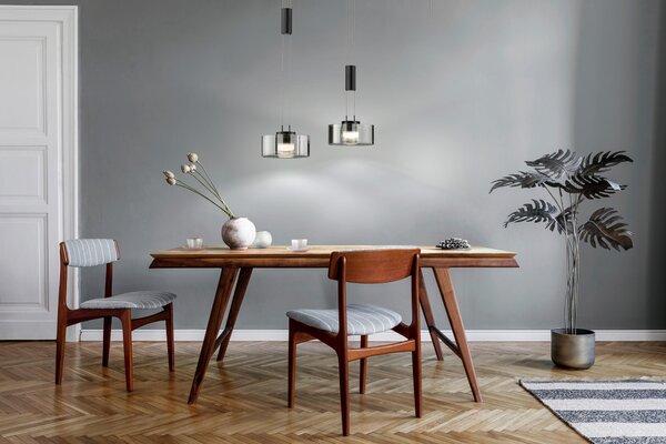 STROPNÍ ZÁVĚSNÉ LED SVÍTIDLO, 64/20/160 cm Fischer & Honsel - Online Only svítidla, Online Only