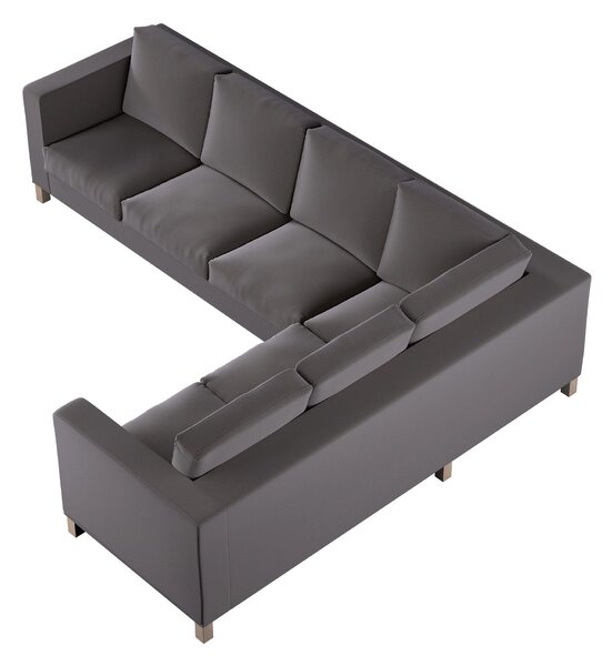 Potah na pohovku Karlanda levá rohová barva hnědá látka sametová
