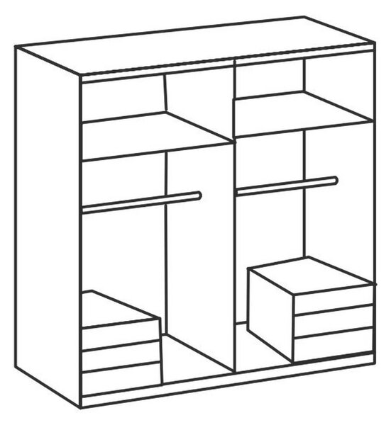 Šatní skříň LEVEL 36 D