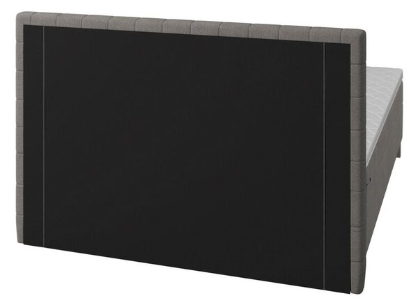 Boxspringová postel OLIVIA 180x200, s topperem, šedá