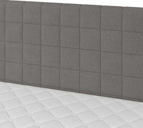 Boxspringová postel OLIVIA 180x200, s topperem, šedá