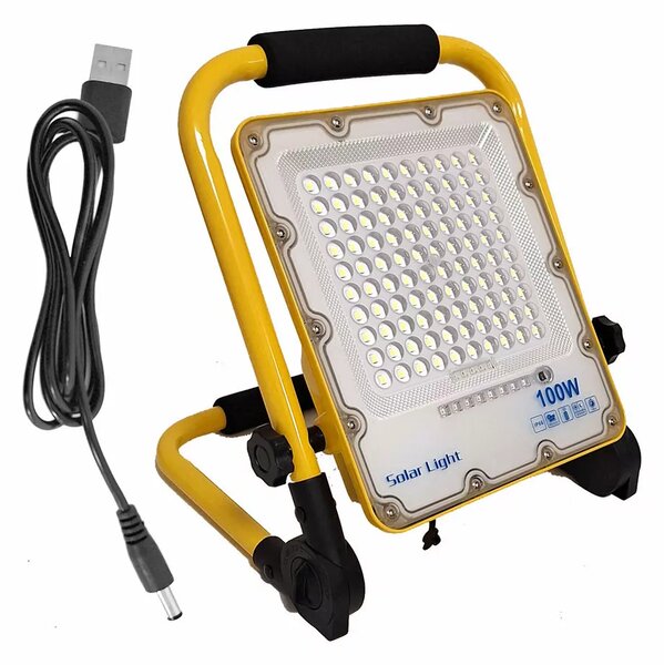 Pronett XJ5247 Dobíjecí LED reflektor IP66, 100W, 6500 K