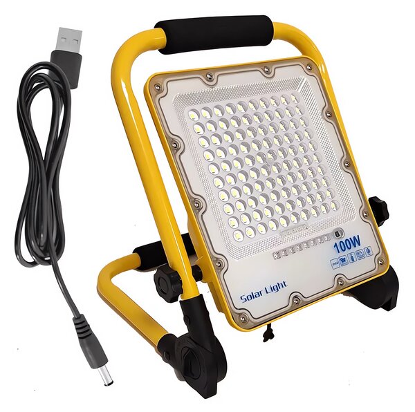 Pronett XJ5247 Dobíjecí LED reflektor IP66, 100W, 6500 K