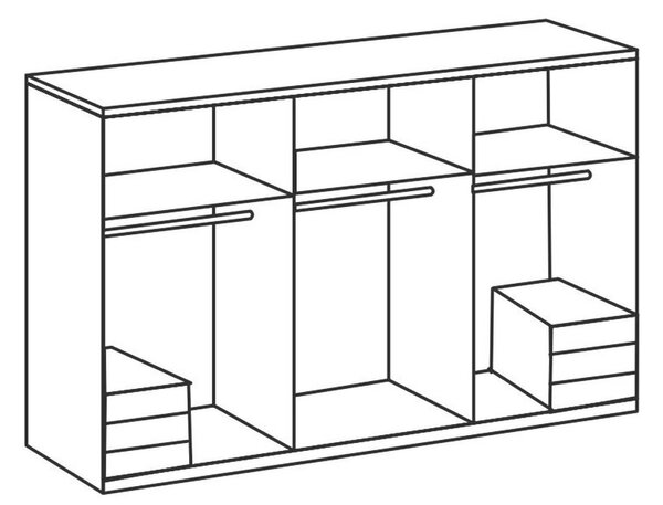 Šatní skříň LEVEL 36 D