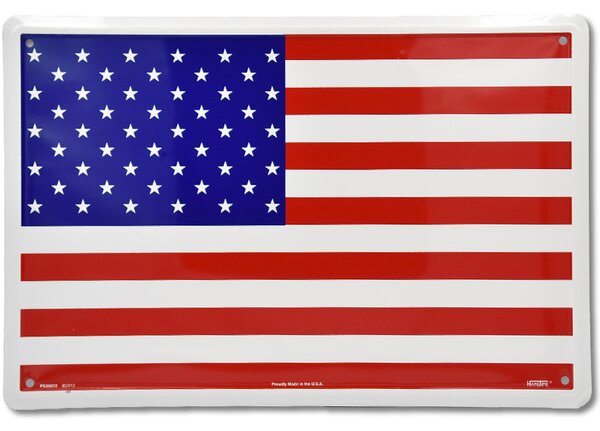 Plechová cedule vlajka USA 45cm x 30cm