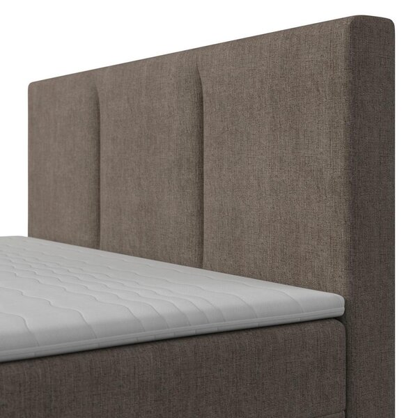 Boxspringová postel MONZA 180x200, hnědá