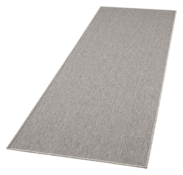 Šedý vnitřní a venkovní běhoun 80x350 cm Nature – Hanse Home