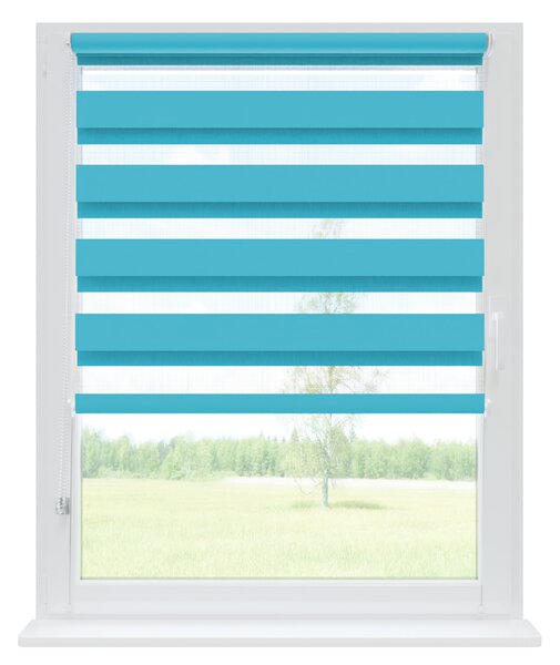 Roleta Den Noc neinvazivní soft Tyrkysový 30x150 cm
