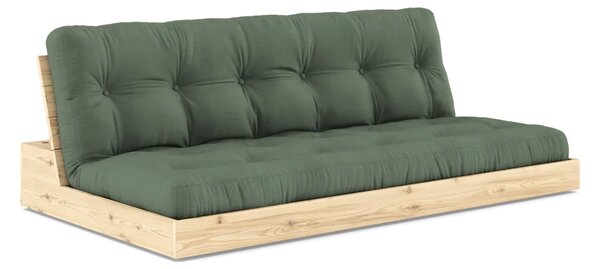 Karup Design Rozkládací pohovka BASE - 756 Olive Green / Bez bočních boxů