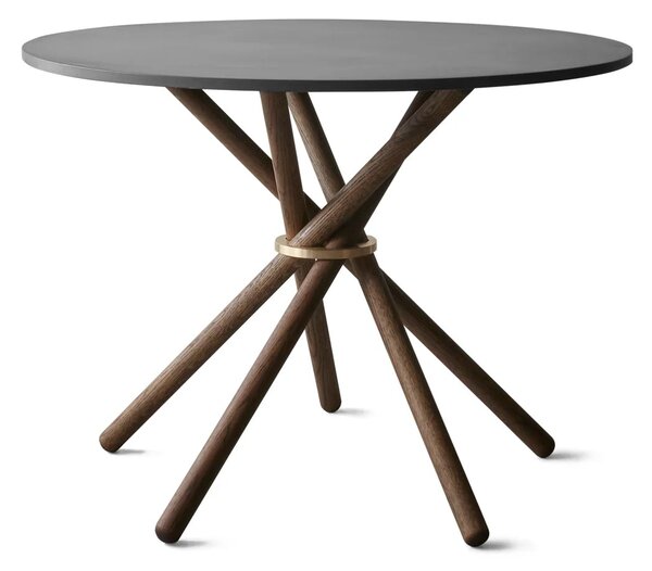 Eberhart Furniture Jídelní stůl Hector s betonovou deskou - 105 / Concrete Dark / Oak Dark