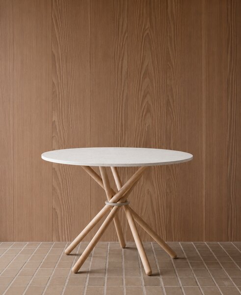 Eberhart Furniture Jídelní stůl Hector s betonovou deskou - 105 / Concrete Dark / Oak Dark