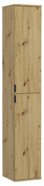 Šatní skříň s otočnými dveřmi, dub artisan, š: 30 cm