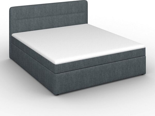 Boxspringová postel MARCO 180x200, šedomodrá