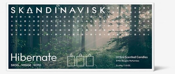 Dárková sada mini svíček HIBERNATE 3 × 65 g