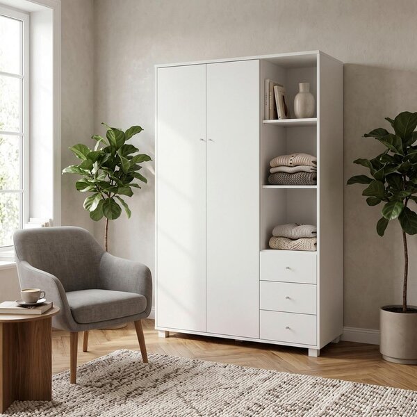 Šatní skříň MILO šírka 115 cm