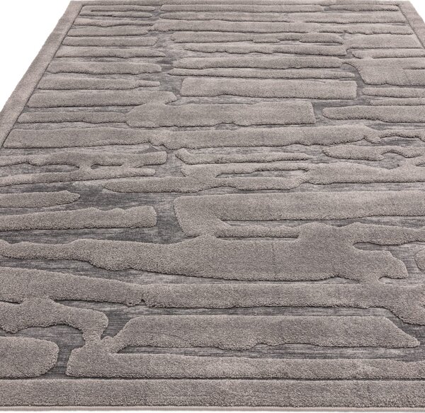 Tribeca Design Kusový koberec Baymax Charcoal Path Rozměry: 160x230 cm