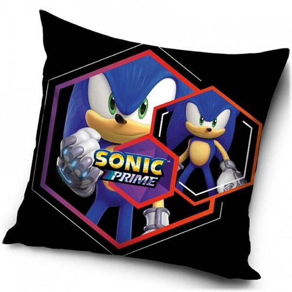 Dekorační polštář Ježek Sonic - 40 x 40 cm