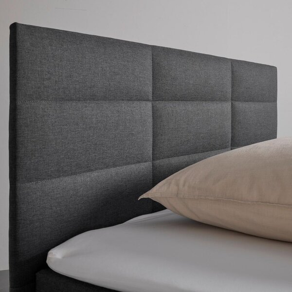Manželská boxspring postel Lisa, 140x200, šedá