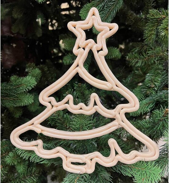 DECOLED Vánoční stromeček, 30 cm, bílá