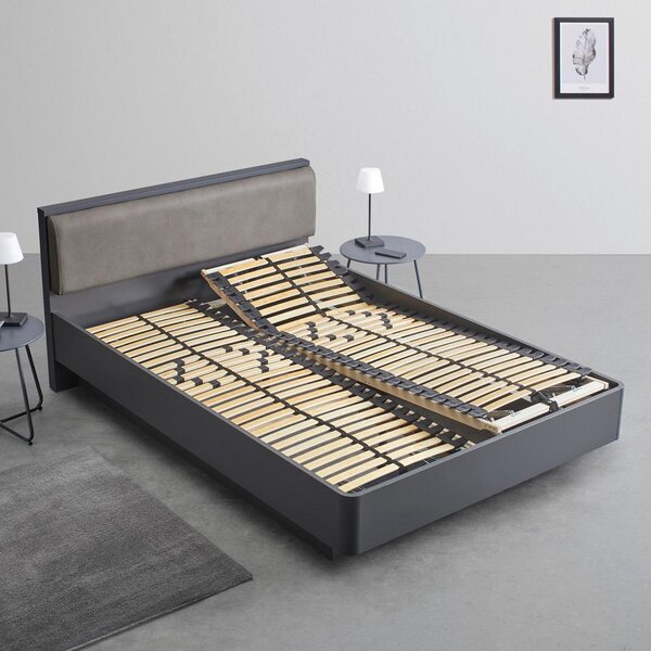 Čalouněná postel 140x200 cm, Mariello, světle hnědá
