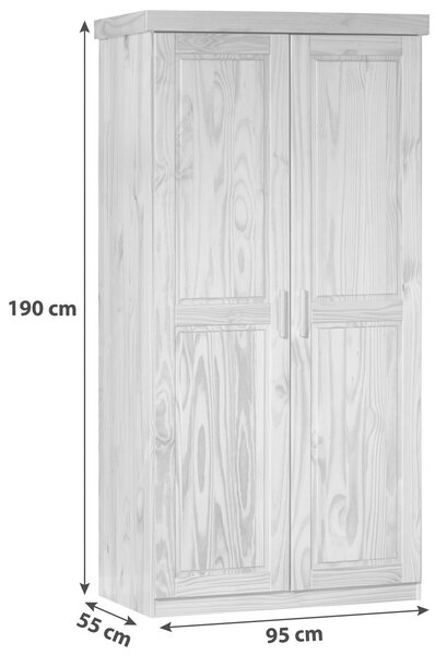 Šatní skříň LEON šířka 95cm