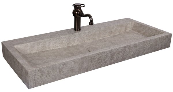 Velké betonové umyvadlo s baterií Sole