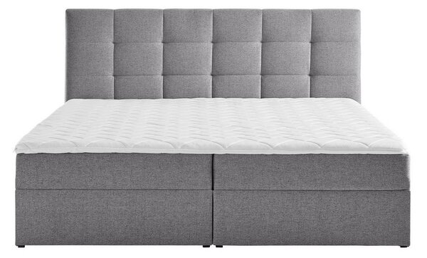 Boxspring postel MARSELIE šedá 200x220cm