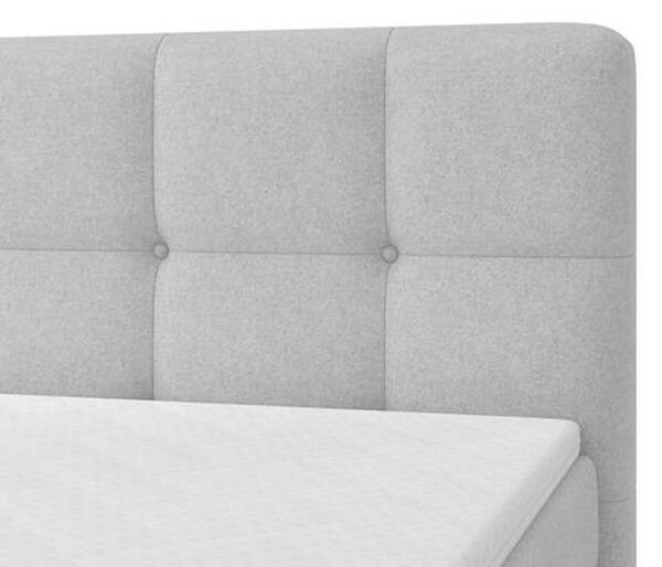 Posteľ boxspring MARBELLA 180x200, světle šedá
