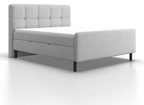Posteľ boxspring MARBELLA 180x200, světle šedá