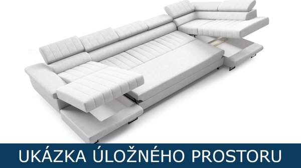 Sedací souprava Horizonte Mini U XL - Monolith 09 Varianta: Levá