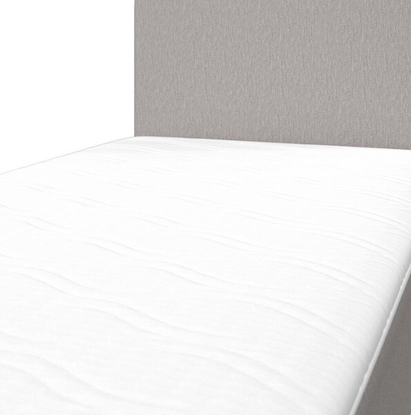 Boxspringová postel VIDA 90x200, šedá, s topperem