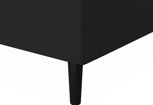 Boxspringová postel VIDA 90x200, tmavě šedá, s topperem