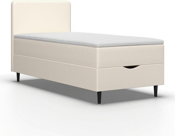 Boxspringová postel VIDA 90x200, krémová, s topperem