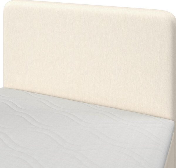 Boxspringová postel VIDA 90x200, krémová, s topperem