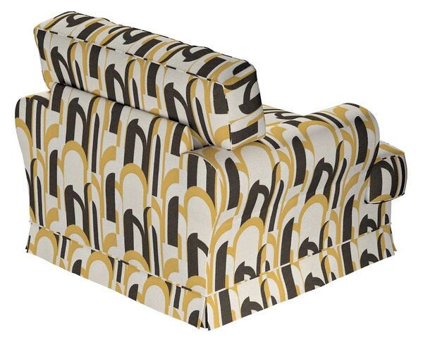 Potah na křeslo IKEA Ekeskog barva vícebarevná látka pletený vzor, vzorované