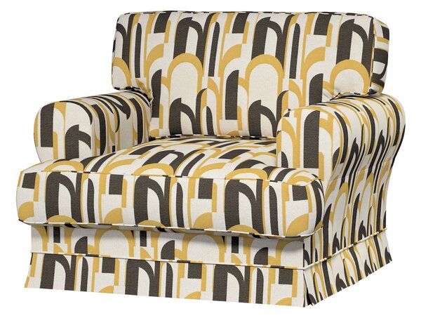 Potah na křeslo IKEA Ekeskog barva vícebarevná látka pletený vzor, vzorované
