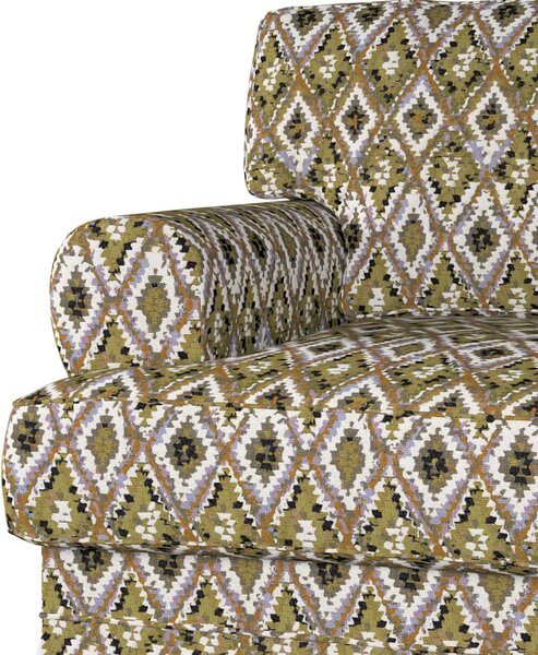 Potah na křeslo IKEA Ekeskog barva vícebarevná látka pletený vzor, vzorované