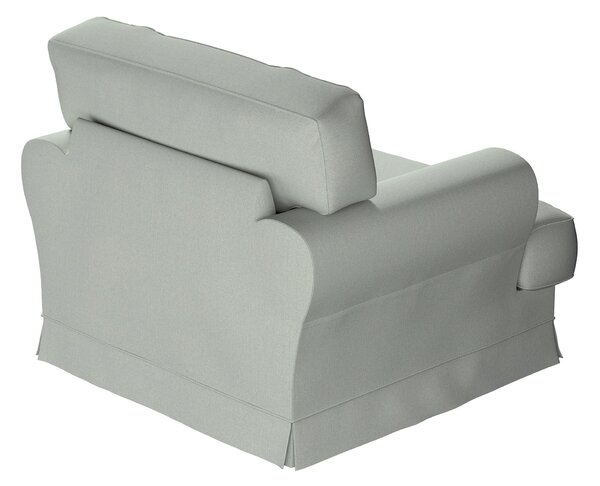 Potah na křeslo IKEA Ekeskog barva modrá látka pletený vzor