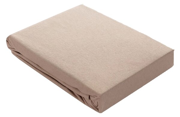 Jersey prostěradlo s gumou Jerry 90x200cm beige